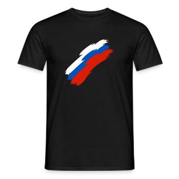 Russia Flag Colors - Men's T-Shirt - black - Front - AI Model Male 178 light (178cm)