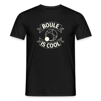 Boule is cool game Petanque Boules Boule ball - Men's T-Shirt - black - Front - AI Model Male 178 light (178cm)