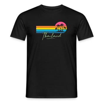 Thaïlande - T-shirt homme - noir - Devant - AI Model Male 178 light (178cm)