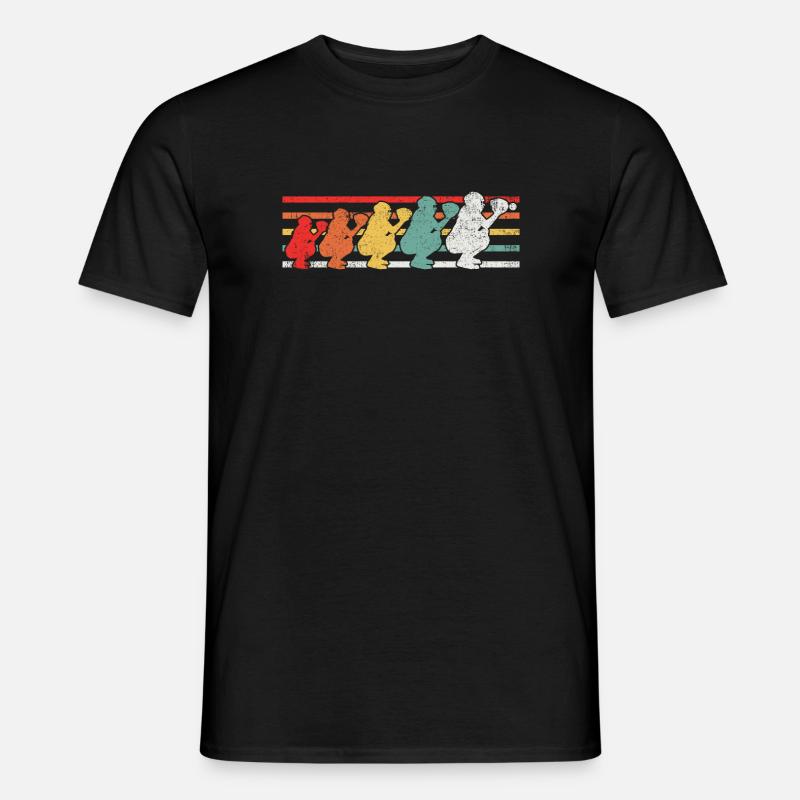Catcher Baseball Softball - Männer T-Shirt - Schwarz