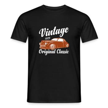 Funny Car Quote For Car Lovers Vintage Classic Car - Men's T-Shirt - black - Front - AI Model Male 178 light (178cm)