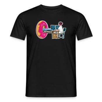 Radiologie Manipulatorin Scanner Donut Radiologie - Männer T-Shirt - Schwarz - Vorne - AI Model Male 178 light (178cm)