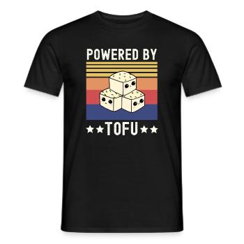 Tofu Végétaliens Végétaliens - T-shirt homme - noir - Devant - AI Model Male 178 light (178cm)