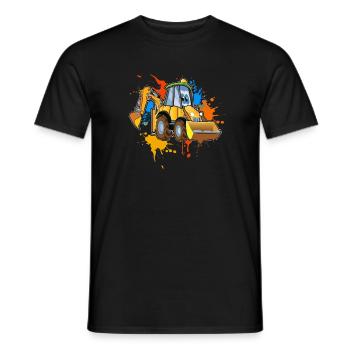 Pelleteuses - T-shirt homme - noir - Devant - AI Model Male 178 light (178cm)