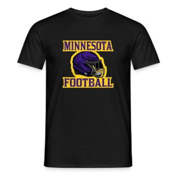 Minnesota Football Helmdesign - Männer T-Shirt - Schwarz - Vorne - AI Model Male 178 light (178cm)