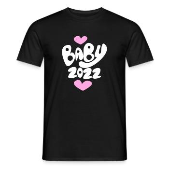 Baby 2022 - Neugeborenes 2022 Baby Geschenk - Männer T-Shirt - Schwarz - Vorne - AI Model Male 178 light (178cm)
