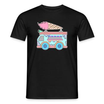 Kids Eiscreme - Männer T-Shirt - Schwarz - Vorne - AI Model Male 178 light (178cm)