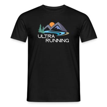 Ultra Running - Men's T-Shirt - black - Front - AI Model Male 178 light (178cm)