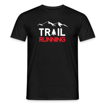 Trail Running - T-shirt homme - noir - Devant - AI Model Male 178 light (178cm)
