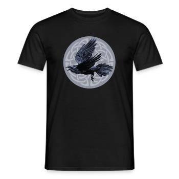 Raven Moon - Men's T-Shirt - black - Front - AI Model Male 178 light (178cm)