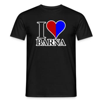 Ich liebe Barna - Männer T-Shirt - Schwarz - Vorne - AI Model Male 178 light (178cm)