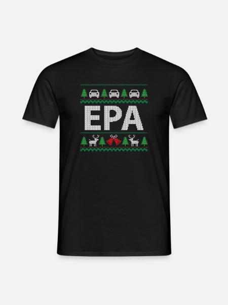 EPA klassiskt julmotiv - T-shirt herr - svart