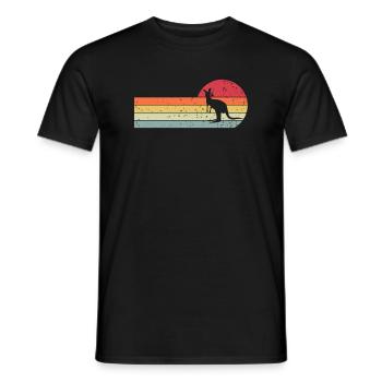 Kangaroo - Men's T-Shirt - black - Front - AI Model Male 178 light (178cm)