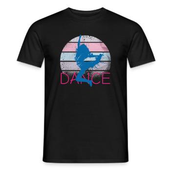 dance 2021 - Men's T-Shirt - black - Front - AI Model Male 178 light (178cm)