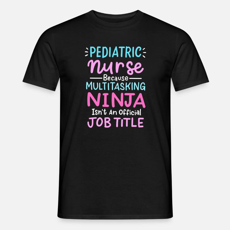 Kinderkrankenschwester - Männer T-Shirt - Schwarz
