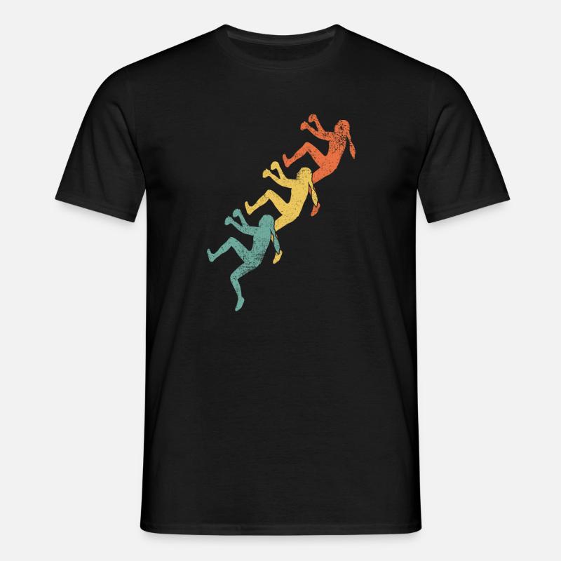 Klettern Mädchen Kletterer - Männer T-Shirt - Schwarz