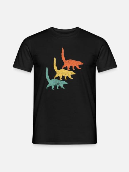 Nasenbären Rüsselbären - Männer T-Shirt - Schwarz