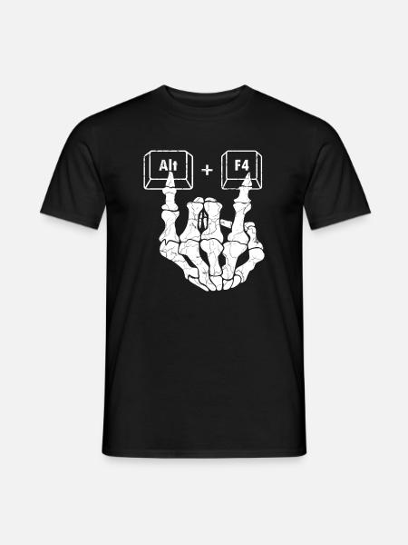 Humorvolle Anatomie Hand Multiple Choice - Männer T-Shirt - Schwarz