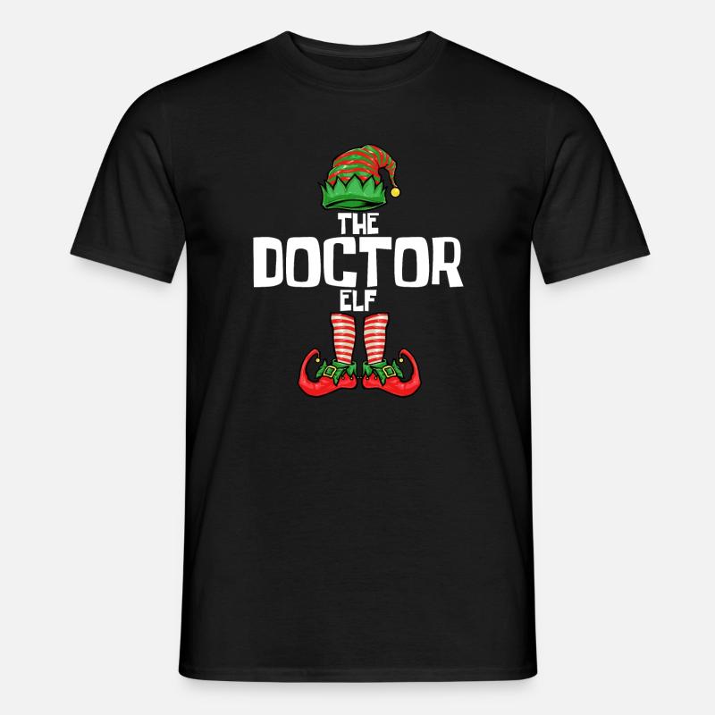 Weihnachten Doktor Elf - Männer T-Shirt - Schwarz