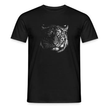 Tigre - T-shirt homme - noir - Devant - AI Model Male 178 light (178cm)