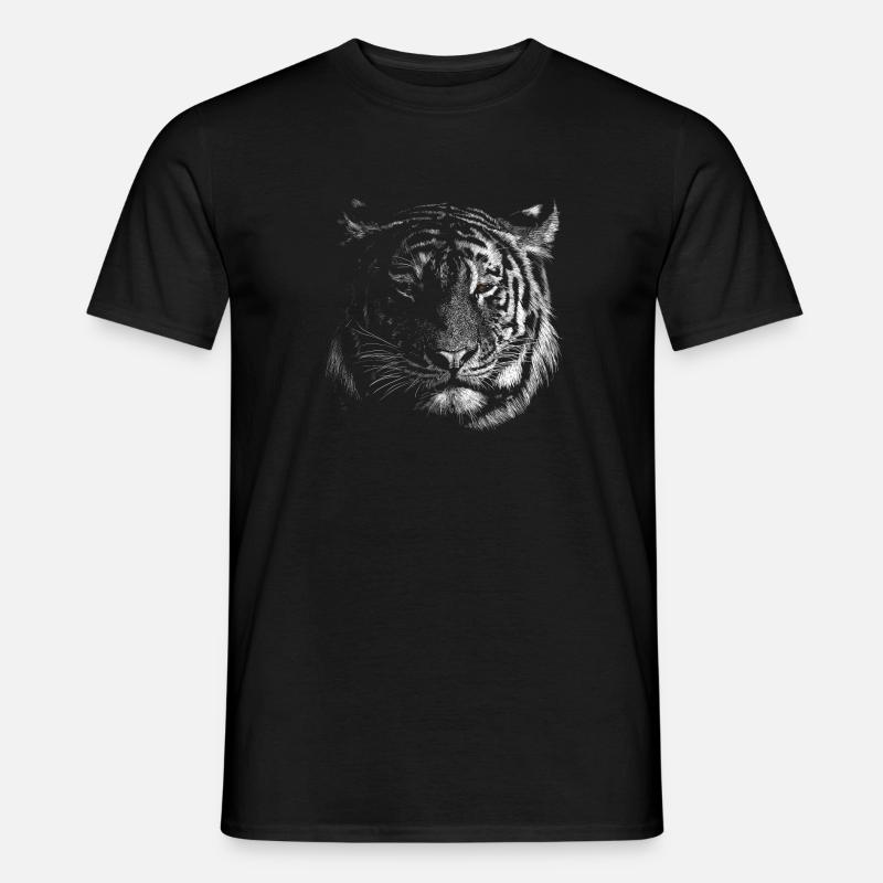 Tiger - Männer T-Shirt - Schwarz