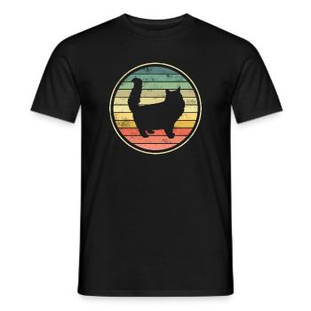 Chats Chats - T-shirt homme - noir - Devant - AI Model Male 178 light (178cm)