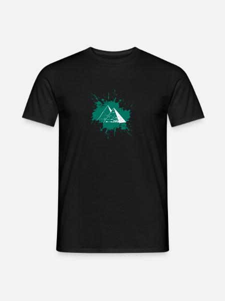 Pyramides d’éclaboussures - T-shirt homme - noir