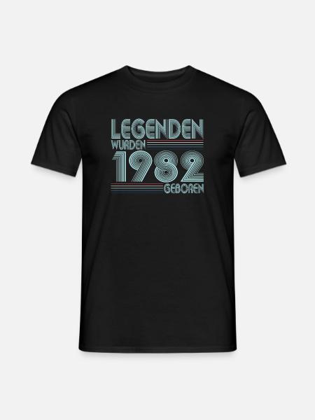 40. Geburtstag 1982 Geboren für echte Legenden - Männer T-Shirt - Schwarz