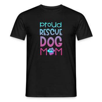 Rescue Dog Search Dog Service Dog Paw - T-shirt homme - noir - Devant - AI Model Male 178 light (178cm)