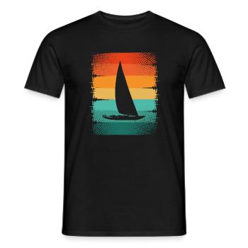 Segelboot - Männer T-Shirt - Schwarz - Vorne - AI Model Male 178 light (178cm)