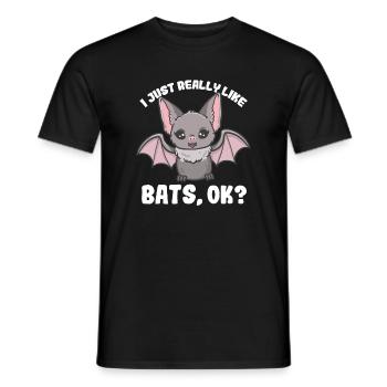 Fledermäuse Fledermausliebhaber - Männer T-Shirt - Schwarz - Vorne - AI Model Male 178 light (178cm)