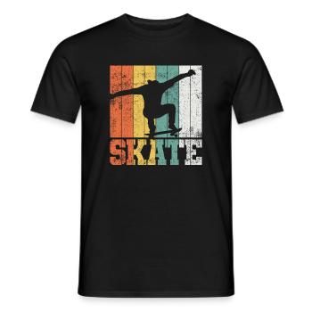Skateboarden Skateboarder - Männer T-Shirt - Schwarz - Vorne - AI Model Male 178 light (178cm)