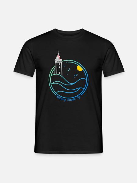 Leuchtturm Rubjerg Knude auf der Düne in Dänemark - Männer T-Shirt - Schwarz