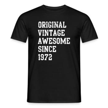 Millésime original 1972 - T-shirt homme - noir - Devant - AI Model Male 178 light (178cm)