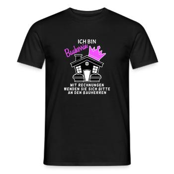 Bauherrin Hausbau - Männer T-Shirt - Schwarz - Vorne - AI Model Male 178 light (178cm)