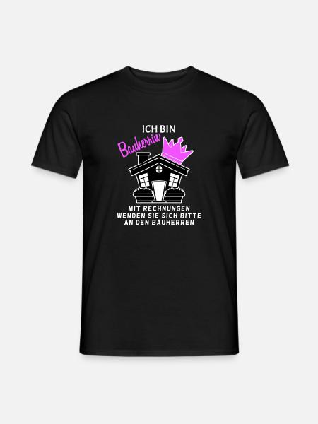 Bauherrin Hausbau - Männer T-Shirt - Schwarz
