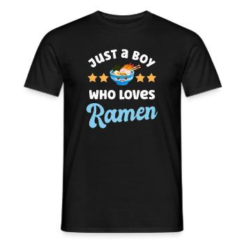 Nouilles Ramen - T-shirt homme - noir - Devant - AI Model Male 178 light (178cm)