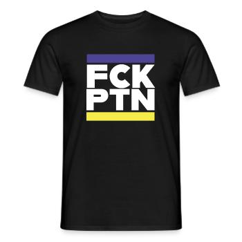 FCK PTN Peace pour l’Ukraine et l’Europe - T-shirt homme - noir - Devant - AI Model Male 178 light (178cm)