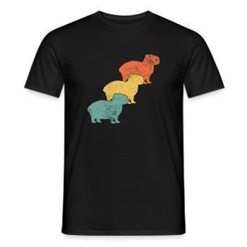 Capybara Capybara-Liebhaber - Männer T-Shirt - Schwarz - Vorne - AI Model Male 178 light (178cm)