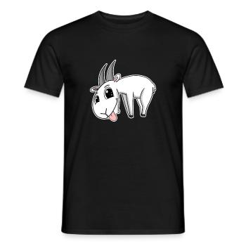 Ziege Ziegenbock Bock - Männer T-Shirt - Schwarz - Vorne - AI Model Male 178 light (178cm)