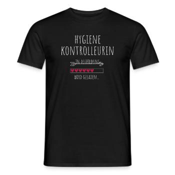 Hygiene Kontrolleurin in Ausbildung Geschenk - Männer T-Shirt - Schwarz - Vorne - AI Model Male 178 light (178cm)