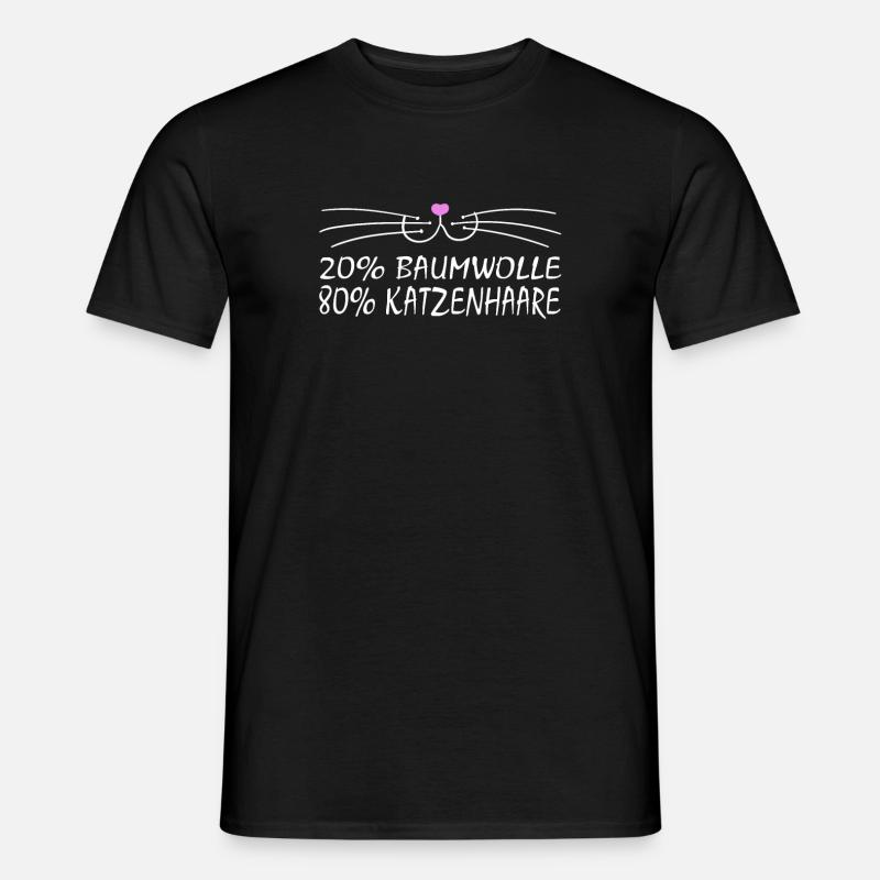 Katze Katzen Cat Kätzchen Mieze - Männer T-Shirt - Schwarz