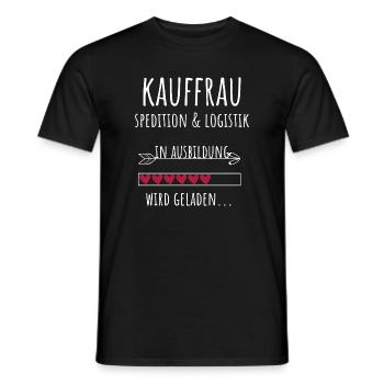 Kauffrau Spedition & Logistik in Ausbildung - Männer T-Shirt - Schwarz - Vorne - AI Model Male 178 light (178cm)