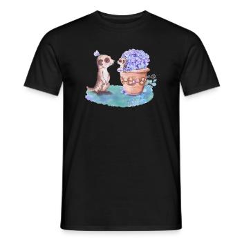 Suricate - T-shirt homme - noir - Devant - AI Model Male 178 light (178cm)