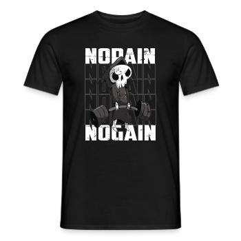 Body Building Skeleton - Men's T-Shirt - black - Front - AI Model Male 178 light (178cm)