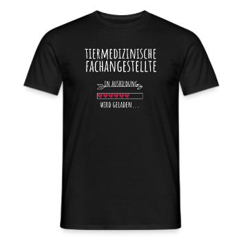 Tiermedizinische Fachangstellte in Ausbildung - Männer T-Shirt - Schwarz - Vorne - AI Model Male 178 light (178cm)