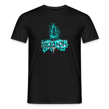 Usedom Leuchtturm Design / Geschenkidee - Männer T-Shirt - Schwarz - Vorne - AI Model Male 178 light (178cm)