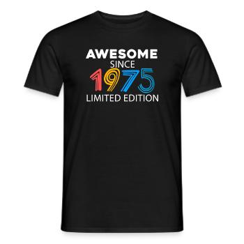 Fantastique depuis 1975 - né en 1975 - T-shirt homme - noir - Devant - AI Model Male 178 light (178cm)
