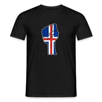 Island - Männer T-Shirt - Schwarz - Vorne - AI Model Male 178 light (178cm)