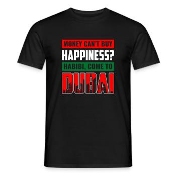 Mokka kann Glück nicht kaufen Design - Männer T-Shirt - Schwarz - Vorne - AI Model Male 178 light (178cm)